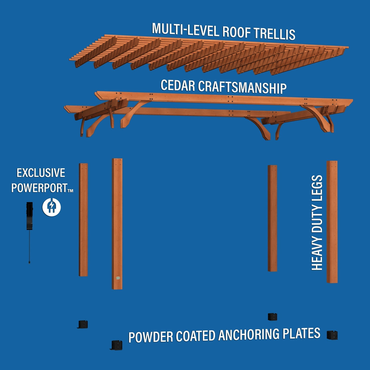 16x12 Beaumont Pergola
