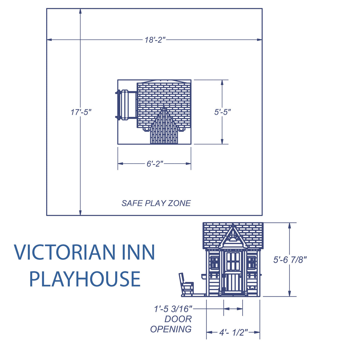 Victorian Inn Wooden Playhouse