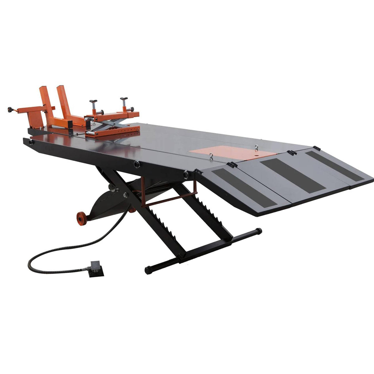 APlusLift MT1500X 48″ Wide 1,500LB Air Operated Motorcycle ATV Lift Table