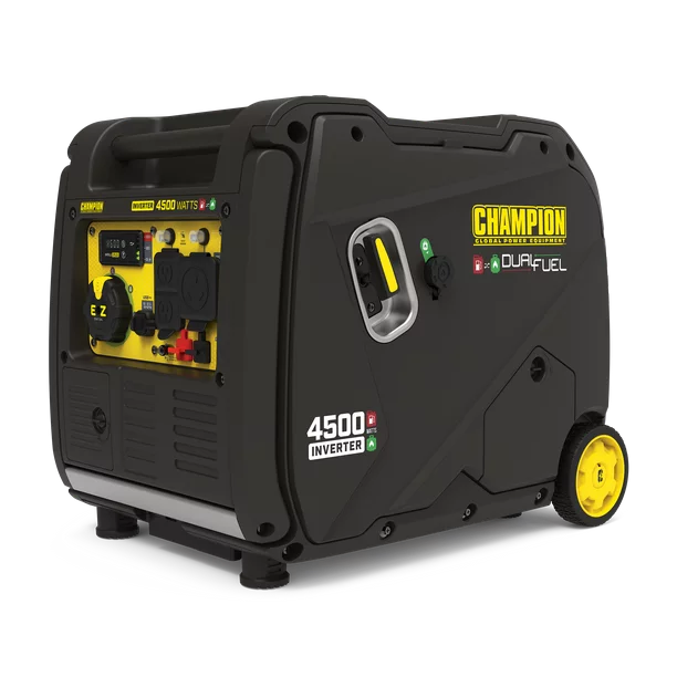 Champion 4500 watt portable dual fuel inverter generator