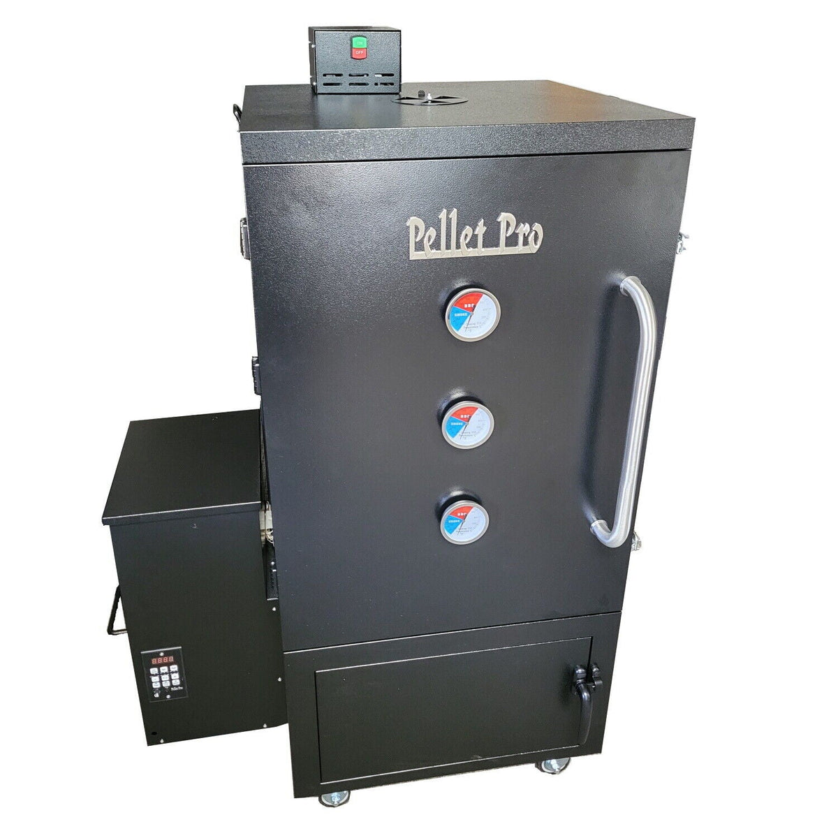 Pellet Pro® Extra Large Vertical Pellet Smoker w/ Cover and Convection Fan