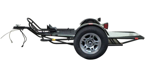 ALPHA SPORT SINGLE RIDE-UP FOLDING MOTORCYCLE TRAILER