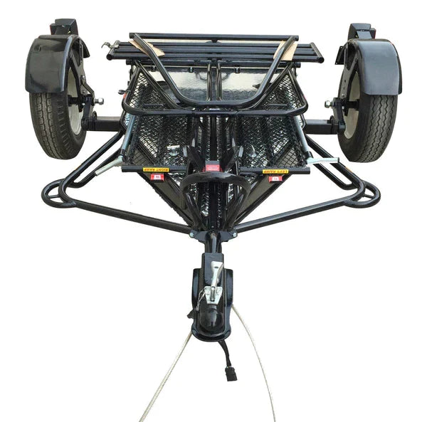ALPHA SPORT SINGLE RIDE-UP FOLDING MOTORCYCLE TRAILER