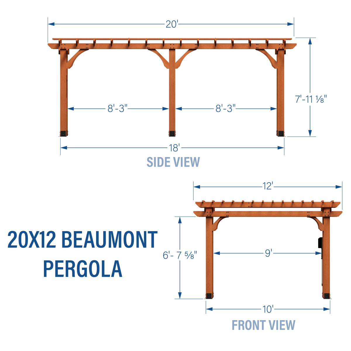 20x12 Beaumont Pergola