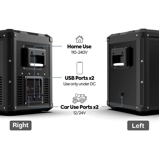 ICECO VL90 ProD 95 Quarts(90L) Dual Zone Portable Refrigerator, Multi Directional Lid, 12 Volt Refrigerator Home & Car Use