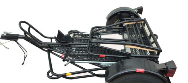 ALPHA SPORT SINGLE RIDE-UP FOLDING MOTORCYCLE TRAILER