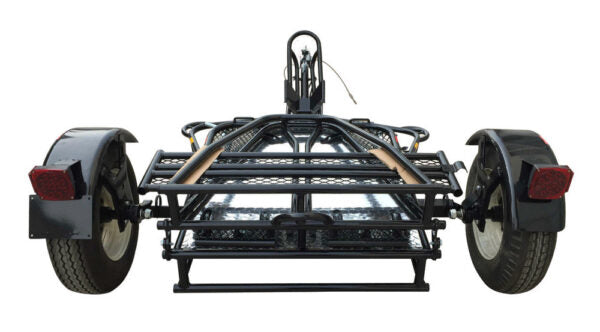 ALPHA SPORT SINGLE RIDE-UP FOLDING MOTORCYCLE TRAILER