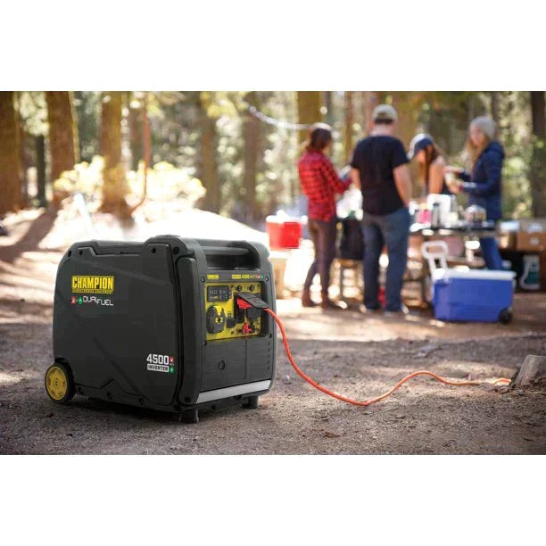 Champion 4500 watt portable dual fuel inverter generator