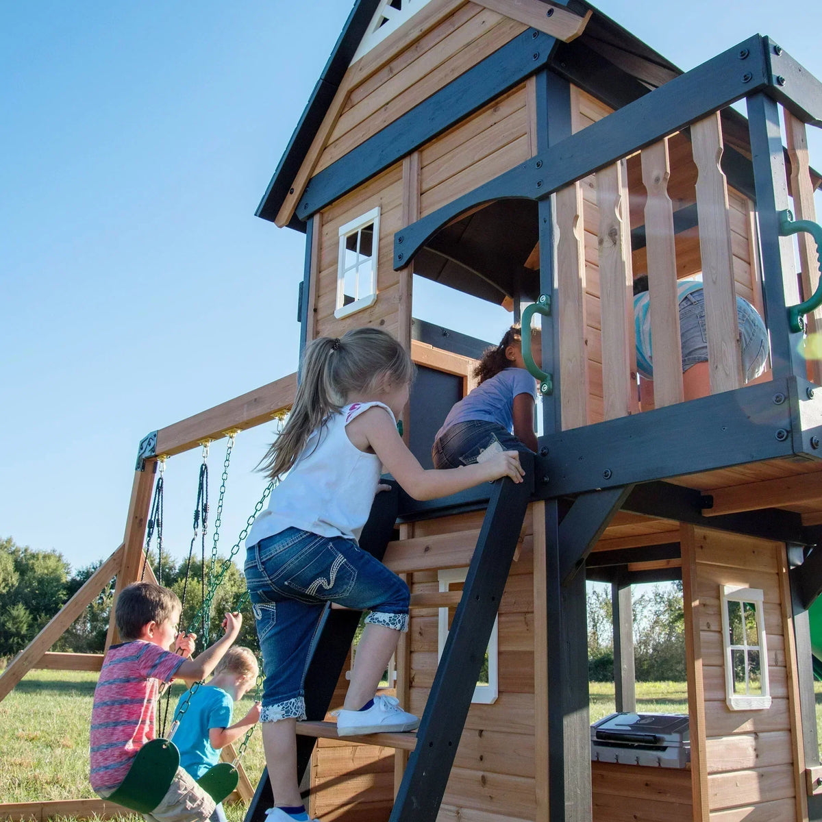 Backyard discovey canyon creek swing set