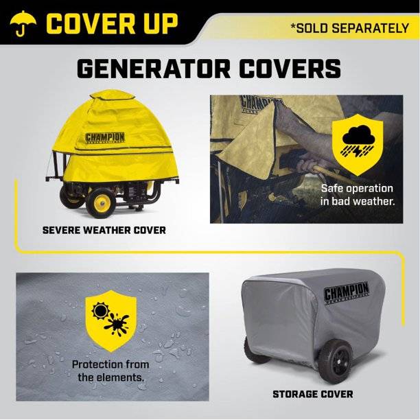 Champion Power Equipment 10,000/8,000 Watt Dual Fuel Portable Generator with Electric Start
