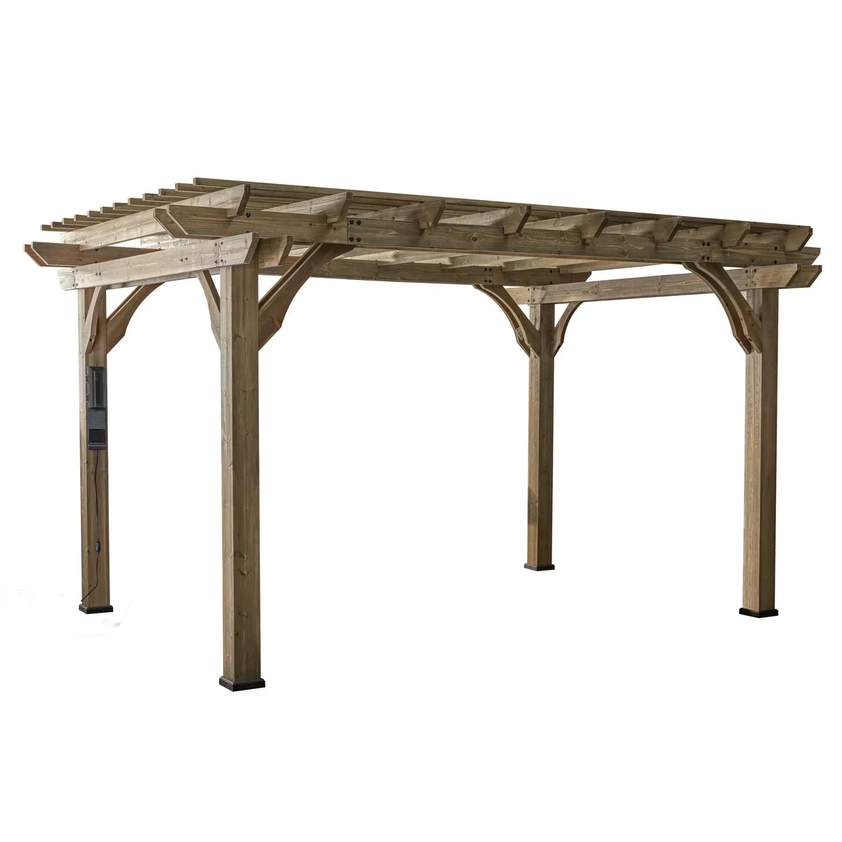 Backyard Discovery Somerville 14′ x 10′ Cedar Pergola with Electric