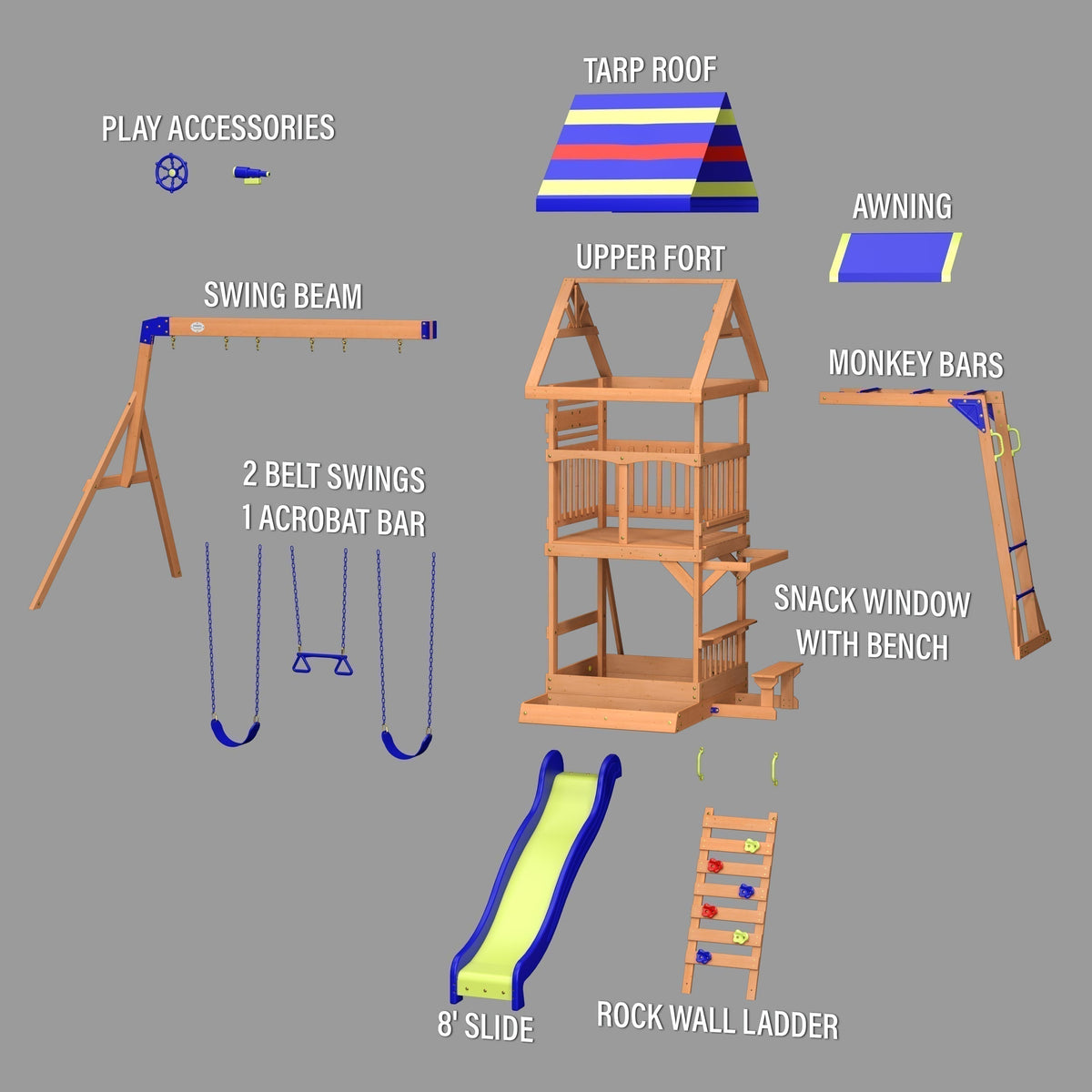 Beach Front Swing Set