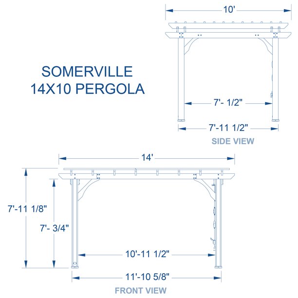 Backyard Discovery Somerville 14′ x 10′ Cedar Pergola with Electric