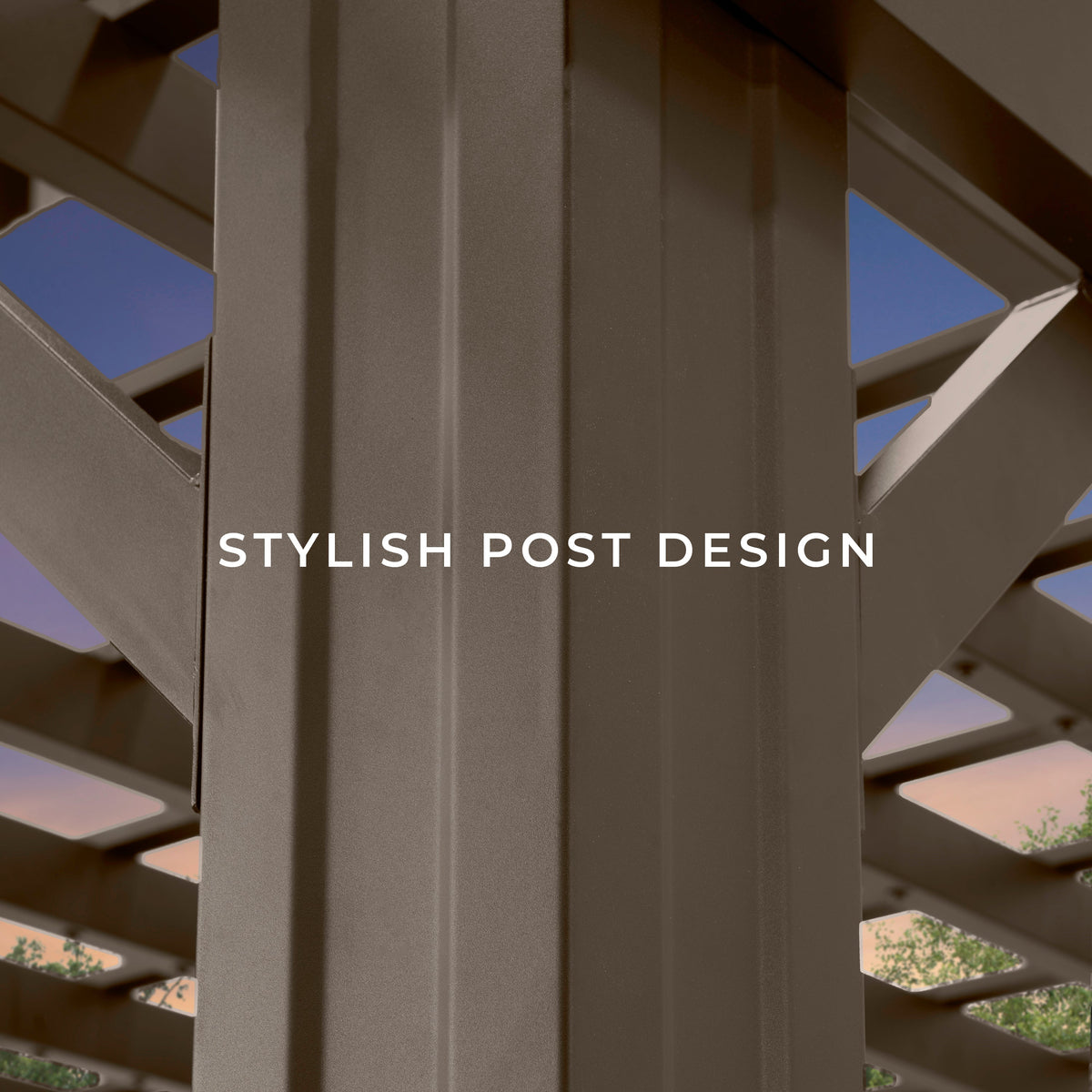 16x12 Ashford Traditional Steel Pergola With Sail Shade Soft Canopy