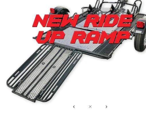 TRINITY RIDE-UP 3-RAIL MOTORCYCLE TRAILER MT3