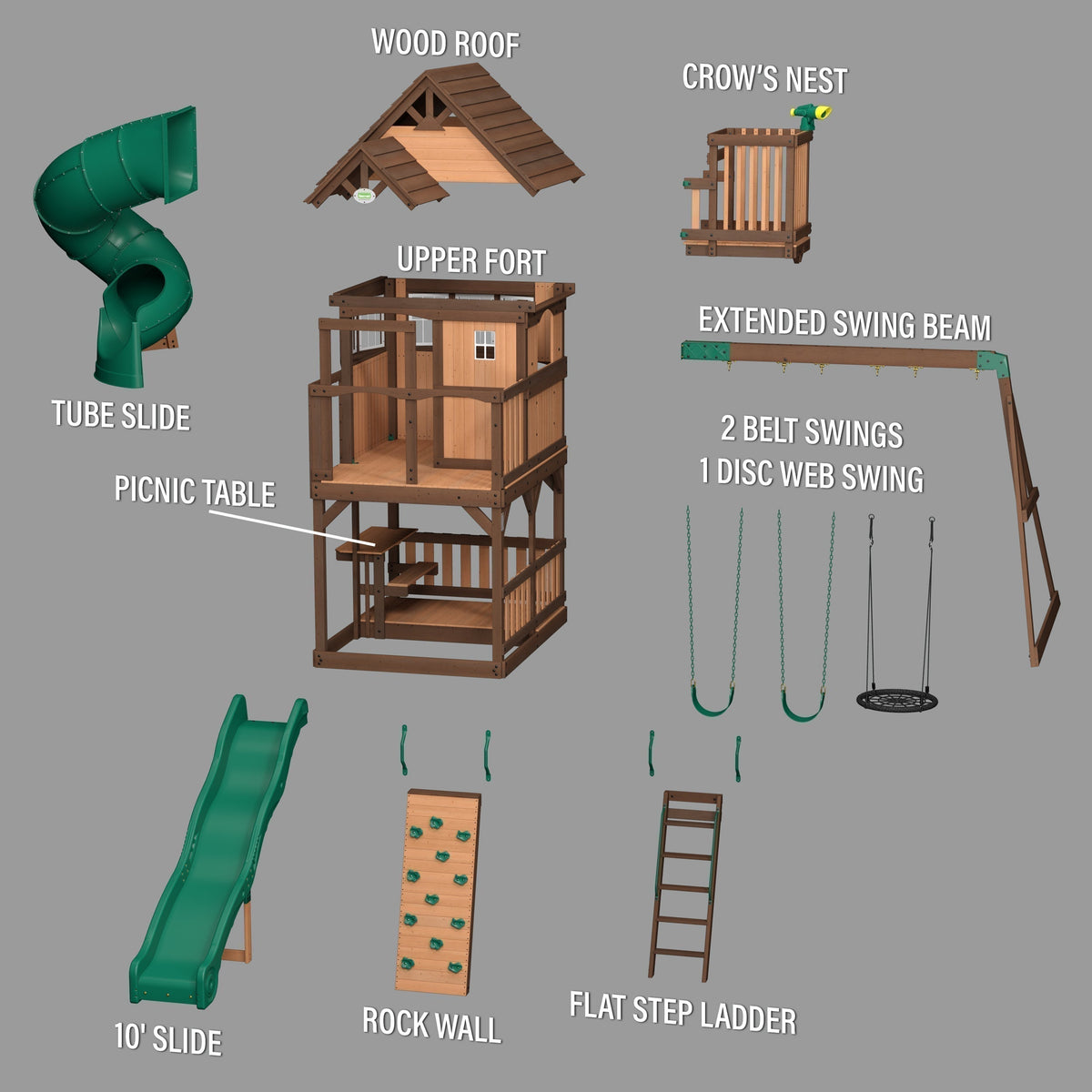 Skyfort With Tube Slide