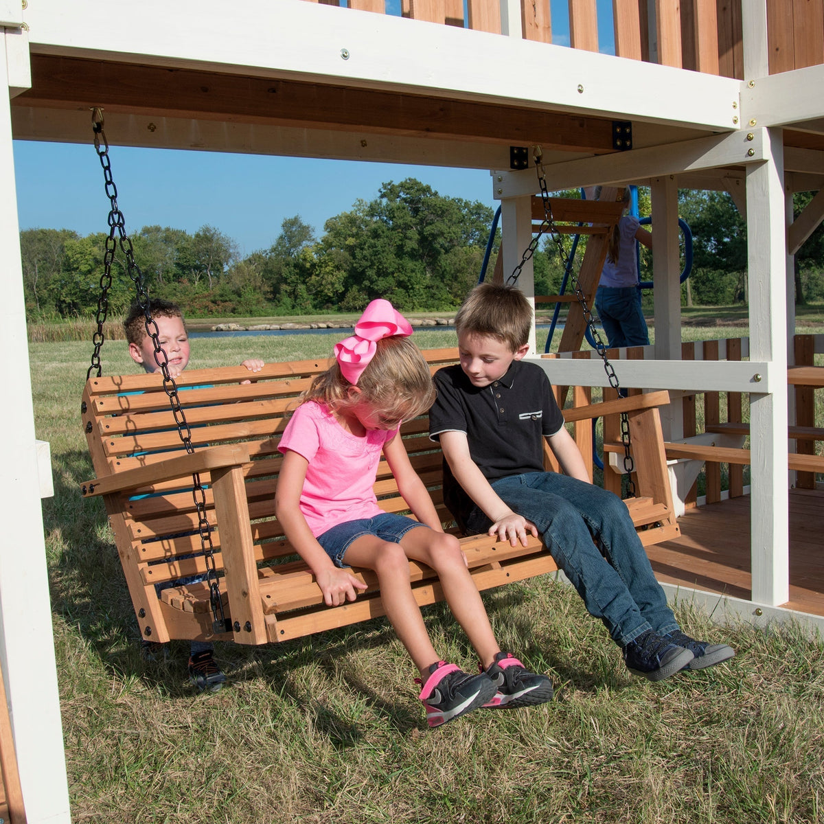 Skyline Retreat Wooden Swing Set