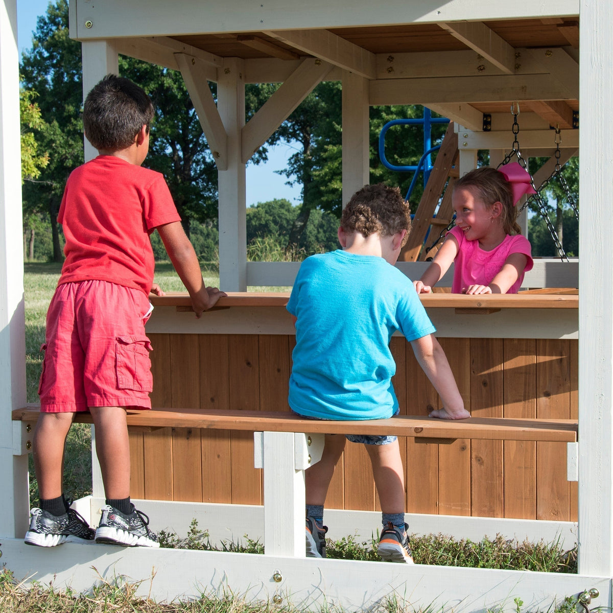 Skyline Retreat Wooden Swing Set