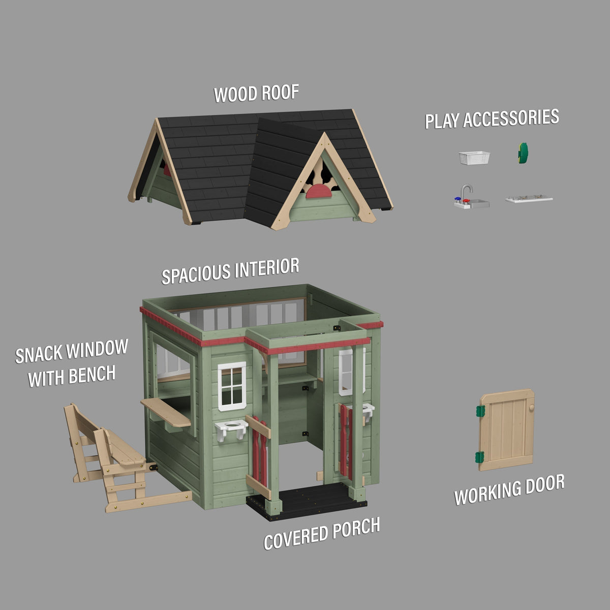 Victorian Inn Wooden Playhouse