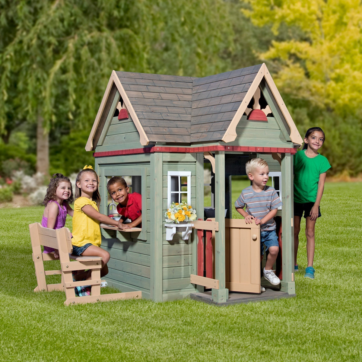 Victorian Inn Wooden Playhouse