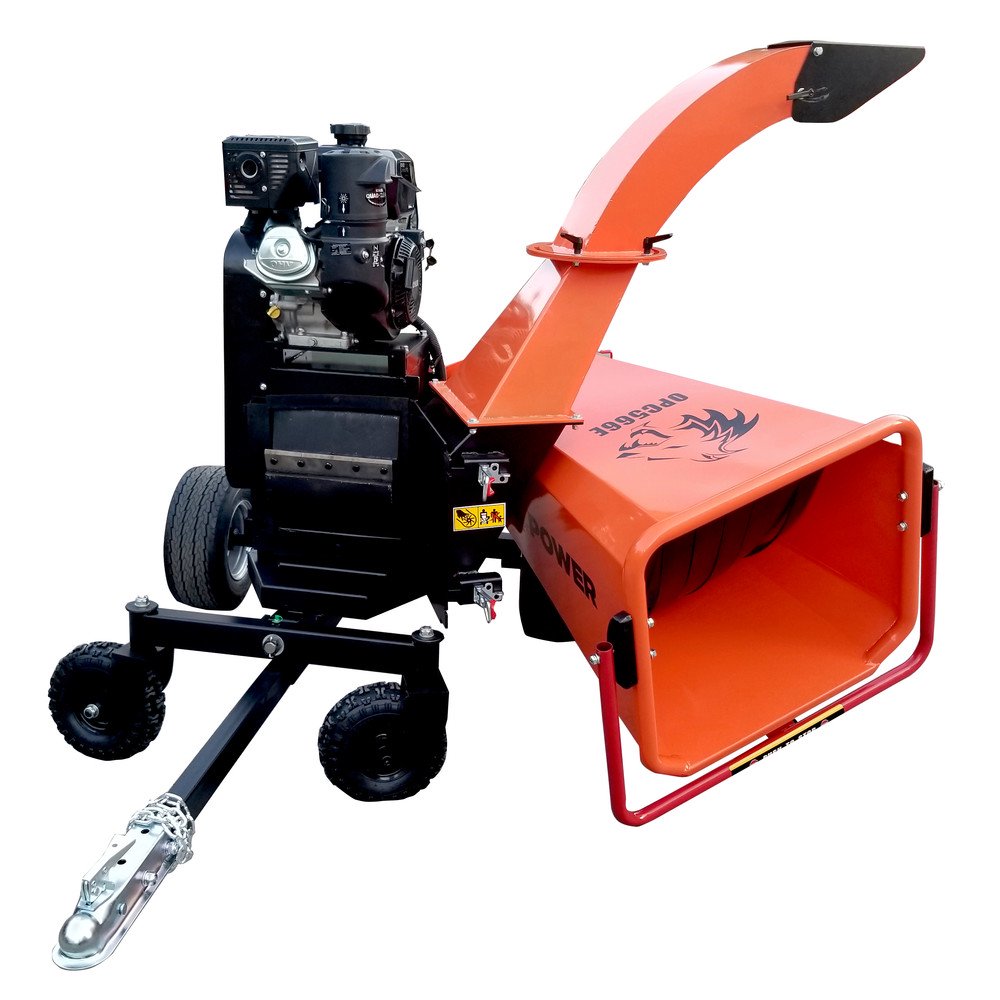 Detail K2 Opc566E 6 in – 14HP Kinetic Wood Chipper with Electric Start and Auto Blade Feed KOHLER CH440 Command PRO Commercial Gas Engine