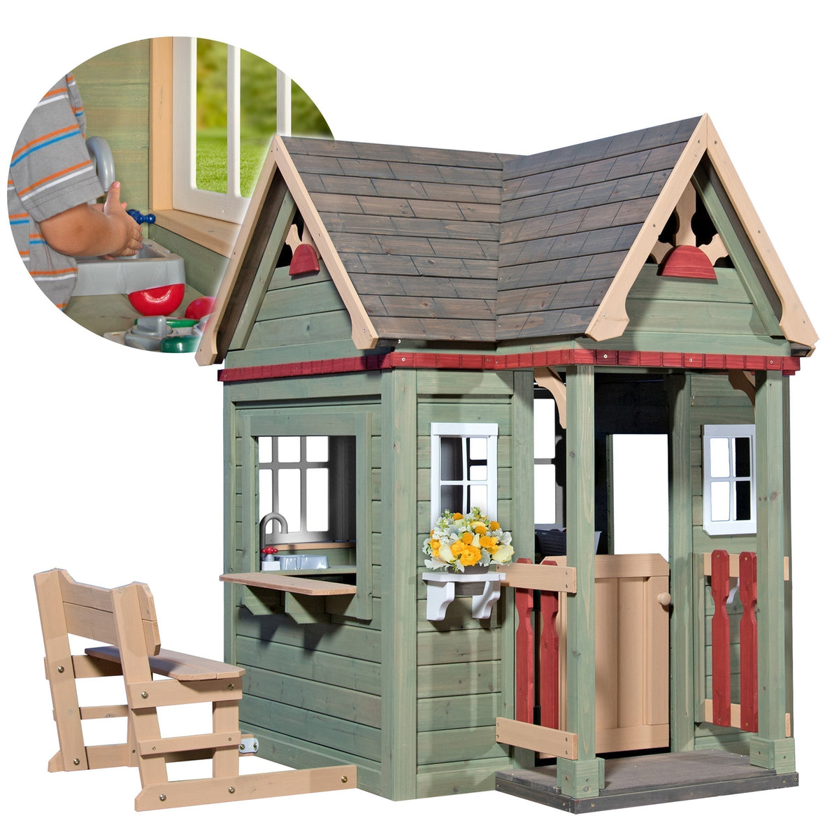 Victorian Inn Wooden Playhouse